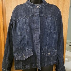Chico's Dark Blue Jean Jacket